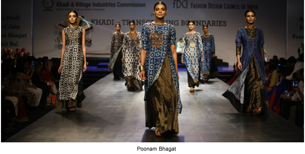 poonam bhagat, khadi fashion week