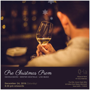 India – Dining, Brunches, Desserts, Getaways for Christmas Weekend
