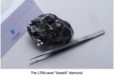 France – Louis Vuitton buys 1,758 carats second-largest ever rough-diamond