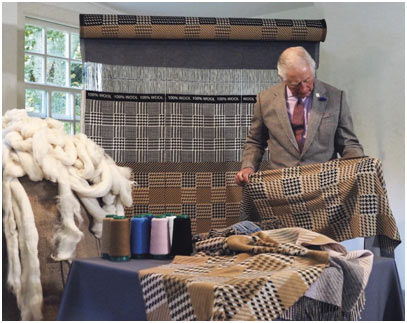 United Kingdom – Prince Charles Designs ‘Campaign for Wool’s’10th Anniversary Scarf