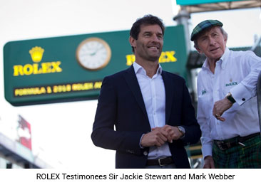 Rolex Testimonee, Mark Webber